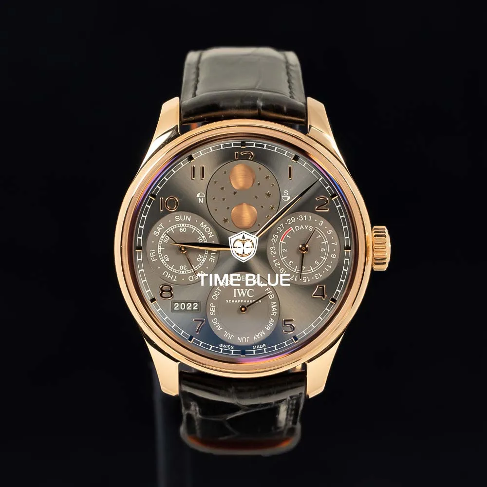 IWC 퍼페추얼캘린더44 로즈골드 검판 D스트랩 IW503404 2