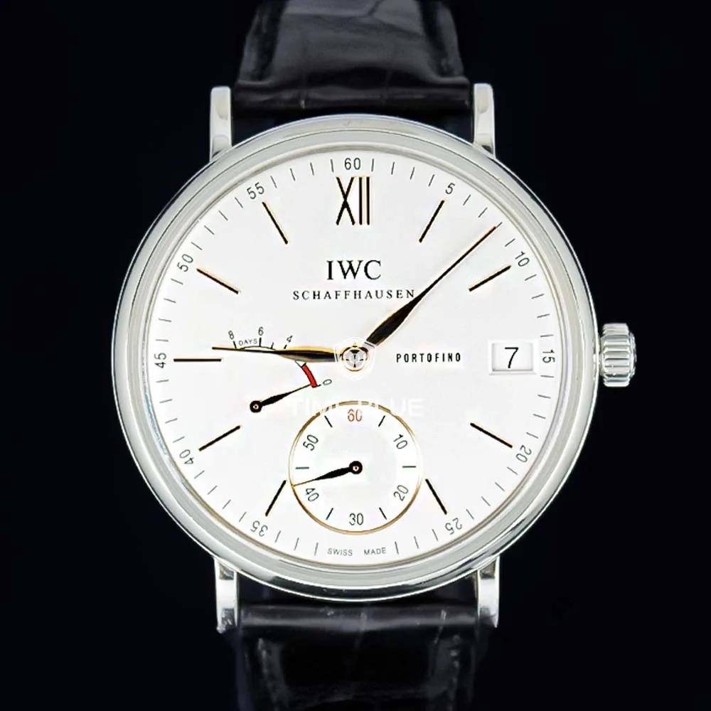 IWC 포르투피노 8데이즈 스틸 흰판 골드핸즈 P스트랩 IW510103