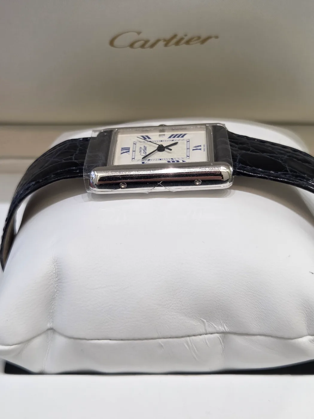 까르띠에 탱크버메일 스틸 로만 흰판 2414 4